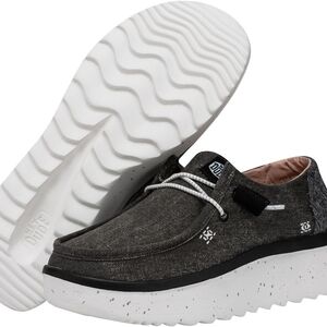 Hey Dude Black and White Casual Shoes